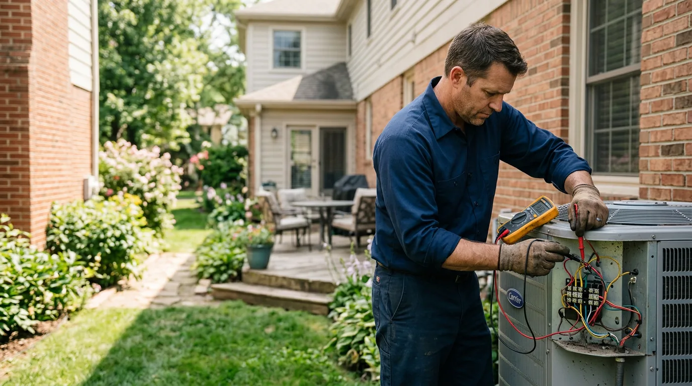 HVAC technician working near Mart, TX